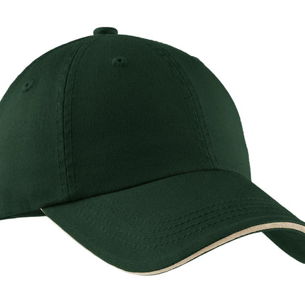 Port Authority ®  Sandwich Bill Cap with Striped Closure.  C830