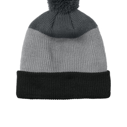 Port Authority ®  Cozy Striped Pom Beanie C979