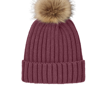 Port Authority ®  Faux Fur Pom Beanie C990