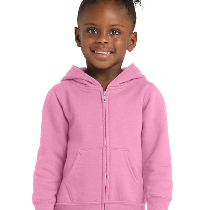 Port & Co ™  Toddler Core Fleece Full-Zip Hooded Sweatshirt. CAR78TZH