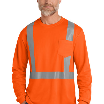 CornerStone  ®  ANSI 107 Class 2 Mesh Long Sleeve Tee. CS201