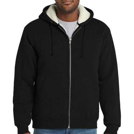 CornerStone ®  Heavyweight Sherpa-Lined Hooded Fleece Jacket. CS625