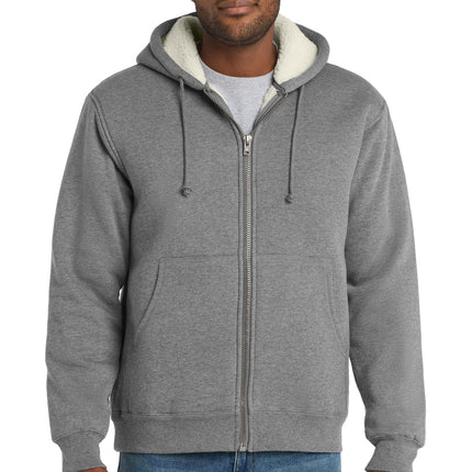 CornerStone ®  Heavyweight Sherpa-Lined Hooded Fleece Jacket. CS625
