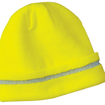 CornerStone ®  - Enhanced Visibility Beanie with Reflective Stripe.  CS800