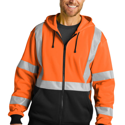 CornerStone ®  A107 Class 3 Heavy-Duty Fleece Full-Zip Hoodie CSF300