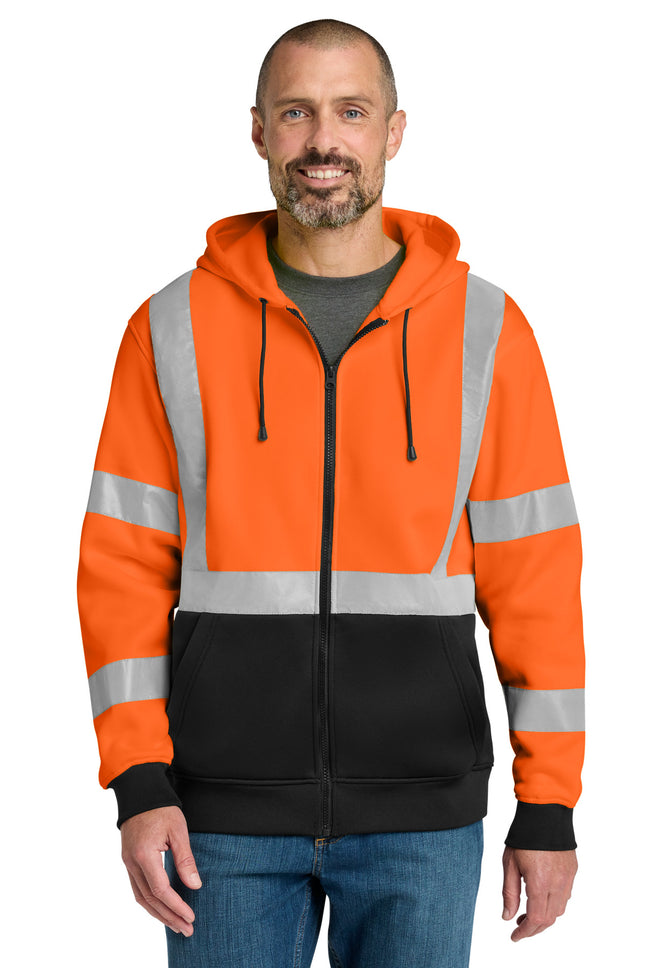 CornerStone ®  A107 Class 3 Heavy-Duty Fleece Full-Zip Hoodie CSF300