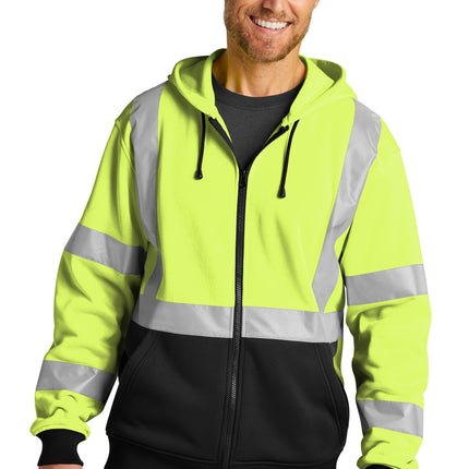 CornerStone ®  A107 Class 3 Heavy-Duty Fleece Full-Zip Hoodie CSF300