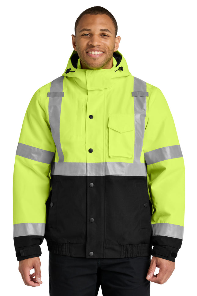 CornerStone ®  ANSI 107 Class 3 Waterproof Insulated Ripstop Bomber Jacket CSJ501