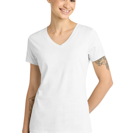 District ®  - Women's Perfect Weight ®  V-Neck Tee. DM1170L