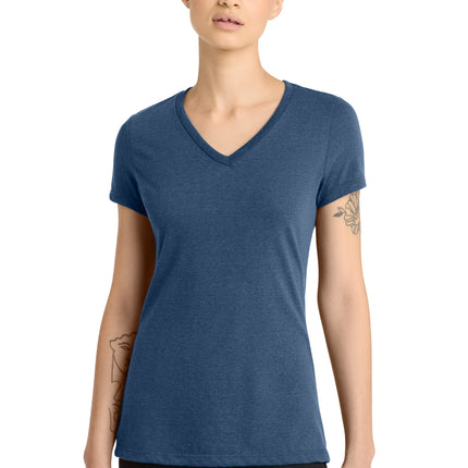 District ®  Women's Perfect Blend ®  CVC V-Neck Tee. DM1190L