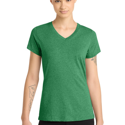 District ®  Women's Perfect Blend ®  CVC V-Neck Tee. DM1190L