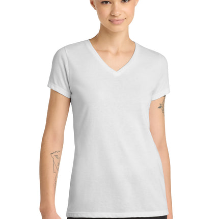 District ®  Women's Perfect Blend ®  CVC V-Neck Tee. DM1190L