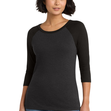District ®  Women's Perfect Tri ®  3/4-Sleeve Raglan. DM136L