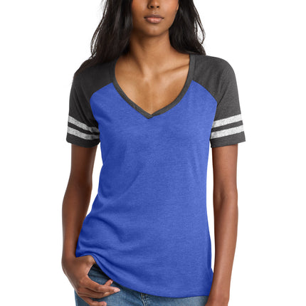 District  ®  Women's Game V-Neck Tee. DM476