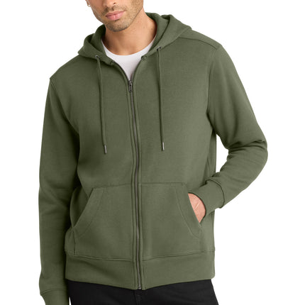 District  ®  Perfect Weight  ®  Fleece Full-Zip Hoodie DT1103