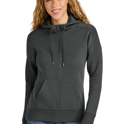 District  ®  Women's Perfect Weight  ®  Fleece Drop Shoulder Full-Zip Hoodie DT1104