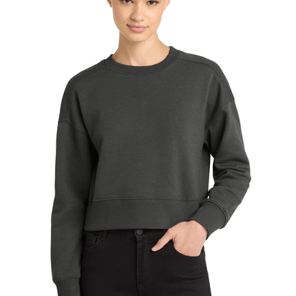 District  ®  Women's Perfect Weight  ®  Fleece Cropped Crew DT1105
