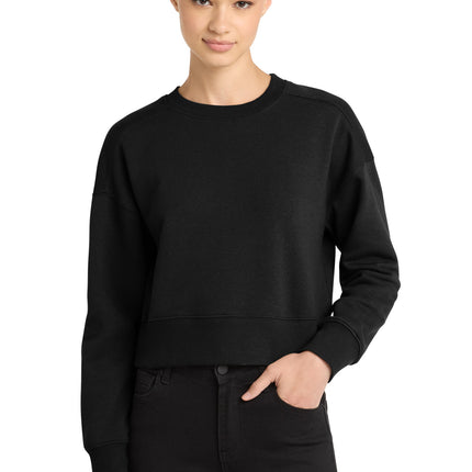District  ®  Women's Perfect Weight  ®  Fleece Cropped Crew DT1105