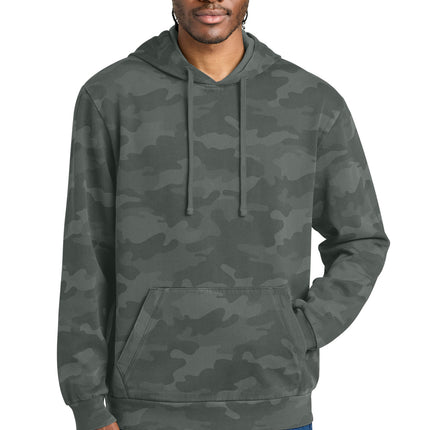 District Wash ™  Camo Fleece Hoodie DT2200C