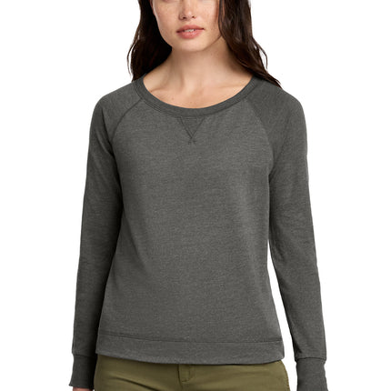 District ®  Women's Featherweight French Terry ™  Long Sleeve Crewneck DT672