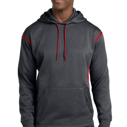 Sport-Tek ®  Tech Fleece Colorblock Hooded Sweatshirt. F246