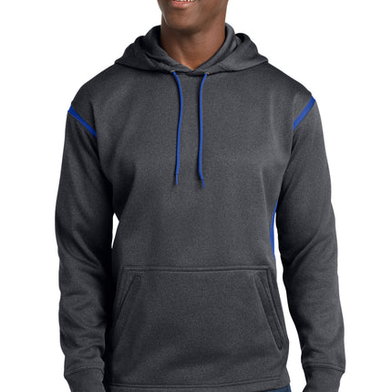 Sport-Tek ®  Tech Fleece Colorblock Hooded Sweatshirt. F246