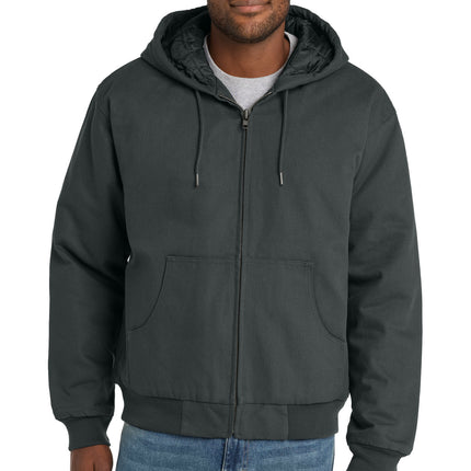CornerStone ®  - Duck Cloth Hooded Work Jacket.  J763H