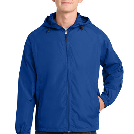 Sport-Tek ®  Hooded Raglan Jacket. JST73