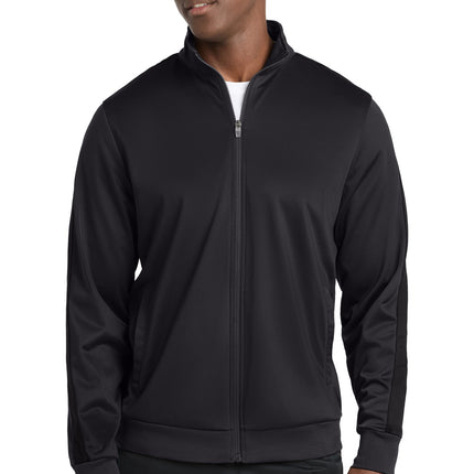 Sport-Tek  ®  Tricot Sleeve Stripe Track Jacket. JST94