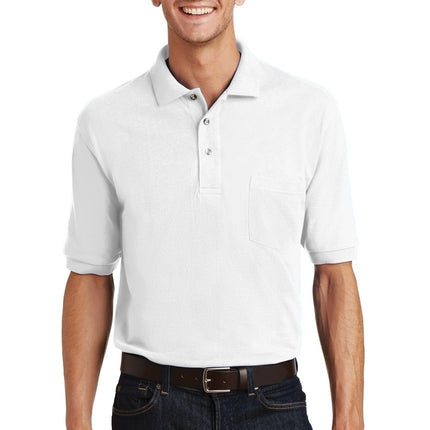 Port Authority ®  Heavyweight Cotton Pique Polo with Pocket.  K420P