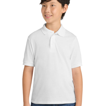 Port & Co ™  Youth Core Blend Jersey Knit Polo. KP55Y