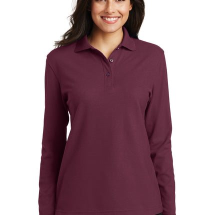 Port Authority ®  Women's Silk Touch™ Long Sleeve Polo.  L500LS