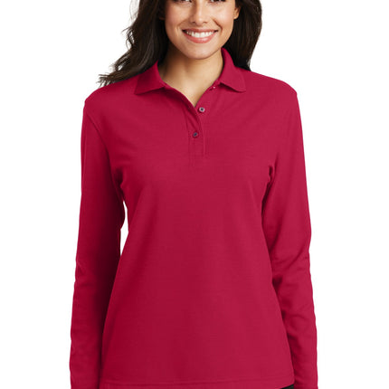 Port Authority ®  Women's Silk Touch™ Long Sleeve Polo.  L500LS