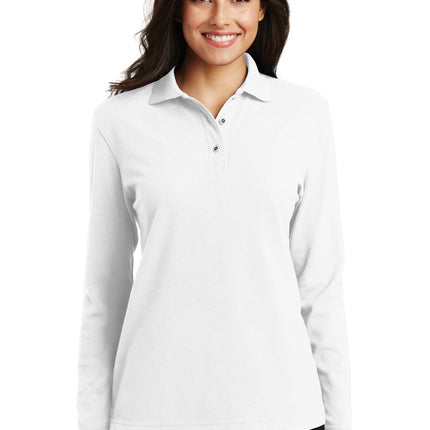 Port Authority ®  Women's Silk Touch™ Long Sleeve Polo.  L500LS