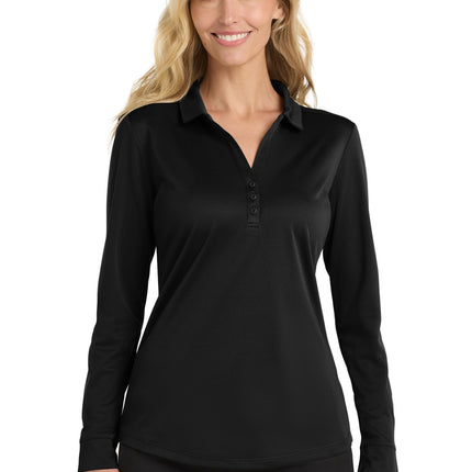 Port Authority  ®  Women's Silk Touch  ™   Performance Long Sleeve Polo. L540LS