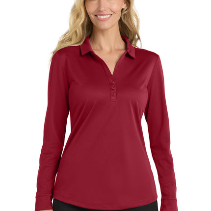 Port Authority  ®  Women's Silk Touch  ™   Performance Long Sleeve Polo. L540LS