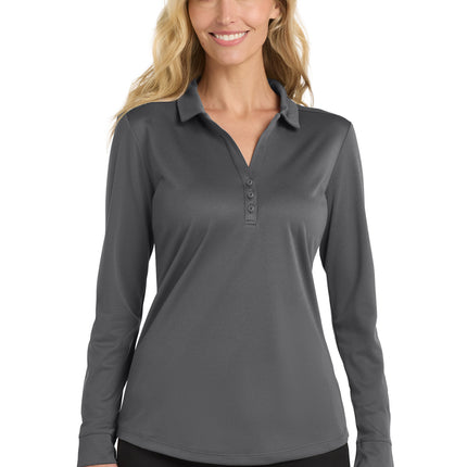 Port Authority  ®  Women's Silk Touch  ™   Performance Long Sleeve Polo. L540LS