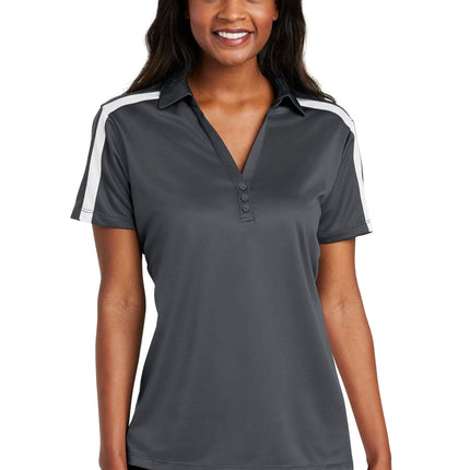 Port Authority ®  Women's Silk Touch™ Performance Colorblock Stripe Polo. L547