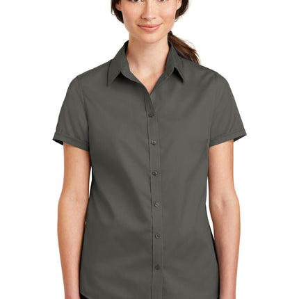 Port Authority ®  Women's Short Sleeve SuperPro ™  Twill Shirt. L664