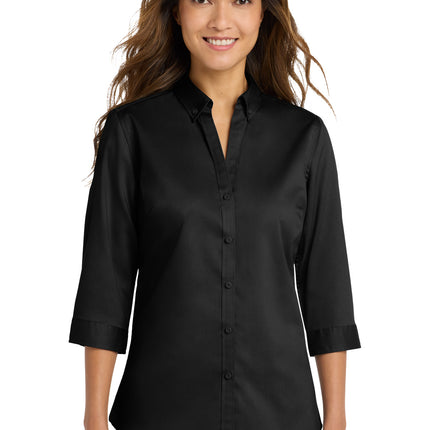 Port Authority ®  Women's 3/4-Sleeve SuperPro ™  Twill Shirt. L665