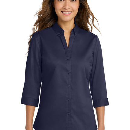 Port Authority ®  Women's 3/4-Sleeve SuperPro ™  Twill Shirt. L665