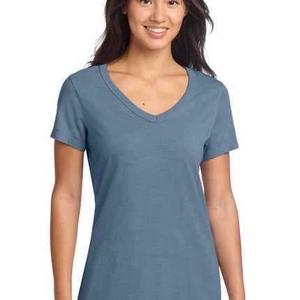 Port & Co ™  Women's Beach Wash ®  Garment-Dyed V-Neck Tee LPC099V