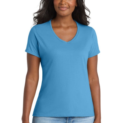 Port & Co ™  Women's Performance Blend V-Neck Tee. LPC381V