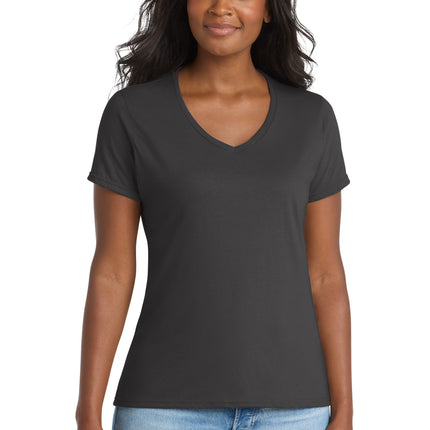 Port & Co ™  Women's Performance Blend V-Neck Tee. LPC381V