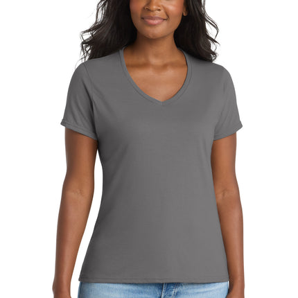 Port & Co ™  Women's Performance Blend V-Neck Tee. LPC381V
