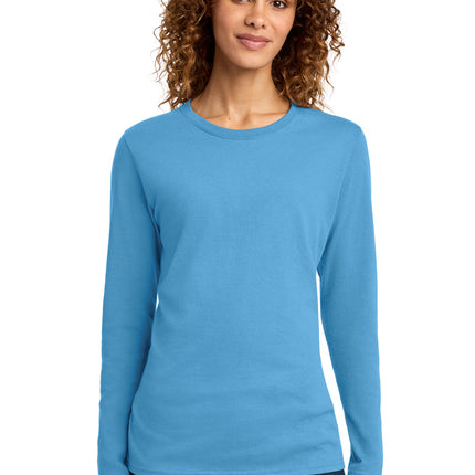 Port & Co ™  Women's Long Sleeve Core Cotton Tee. LPC54LS