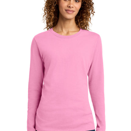 Port & Co ™  Women's Long Sleeve Core Cotton Tee. LPC54LS