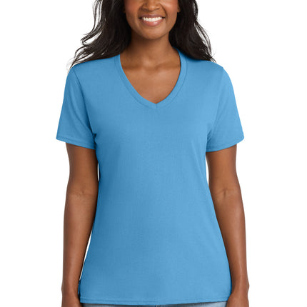 Port & Co ™  Women's Core Cotton V-Neck Tee. LPC54V