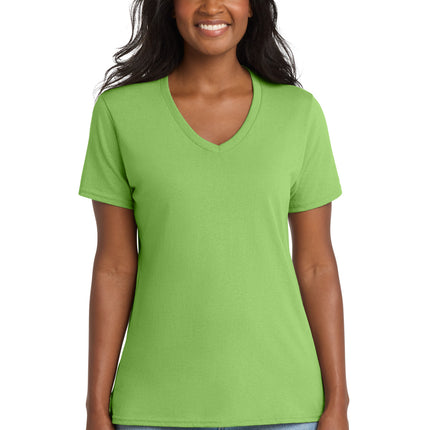 Port & Co ™  Women's Core Cotton V-Neck Tee. LPC54V