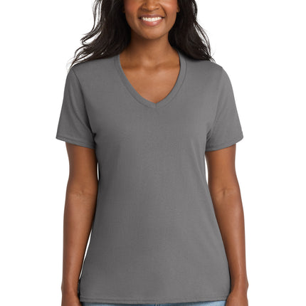 Port & Co ™  Women's Core Cotton V-Neck Tee. LPC54V